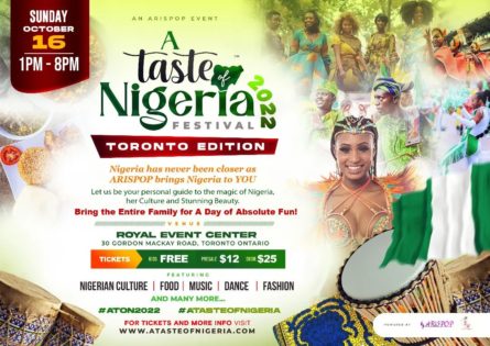A Taste of Nigeria Festival 2022 @ Royal Event Center | Toronto | Ontario | カナダ