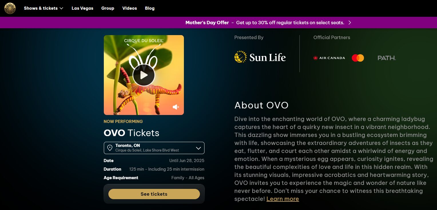 OVO by Cirque du Soleil
