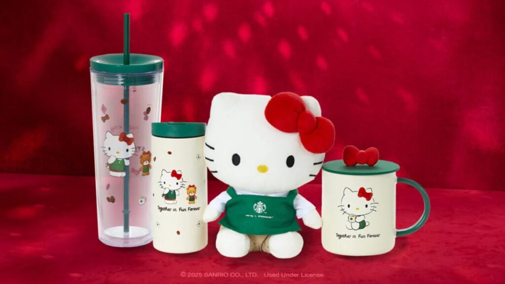 新品⭐︎カナダバージョン⭐︎ご当地キティ スターバックスとハローキティがコラボ。カナダとアメリカで限定グッズ