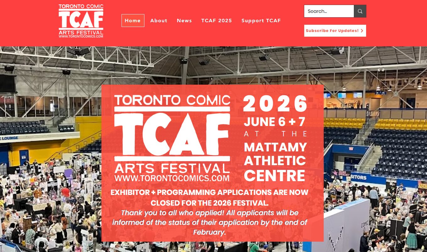 トロント・コミック・アーツ・フェスティバル(Toronto Comic Arts Festival)2026